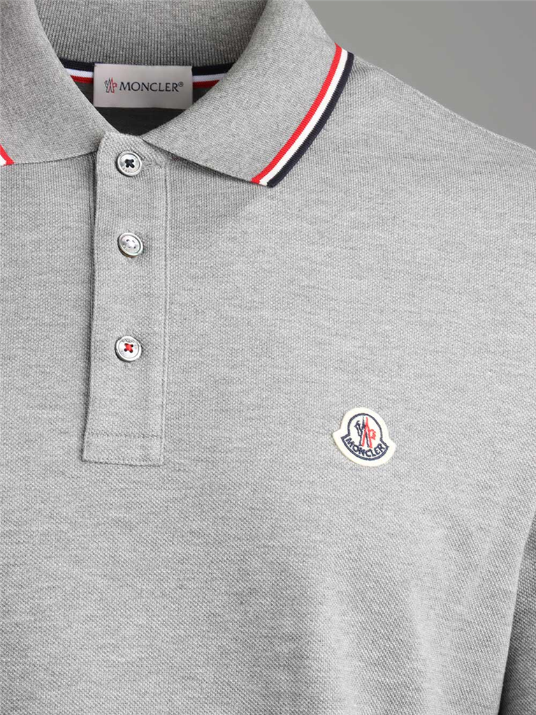 Polos Polo à logo Moncler Cinza Homme