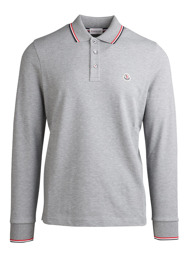 Polos Polo à logo Moncler Cinza Homme