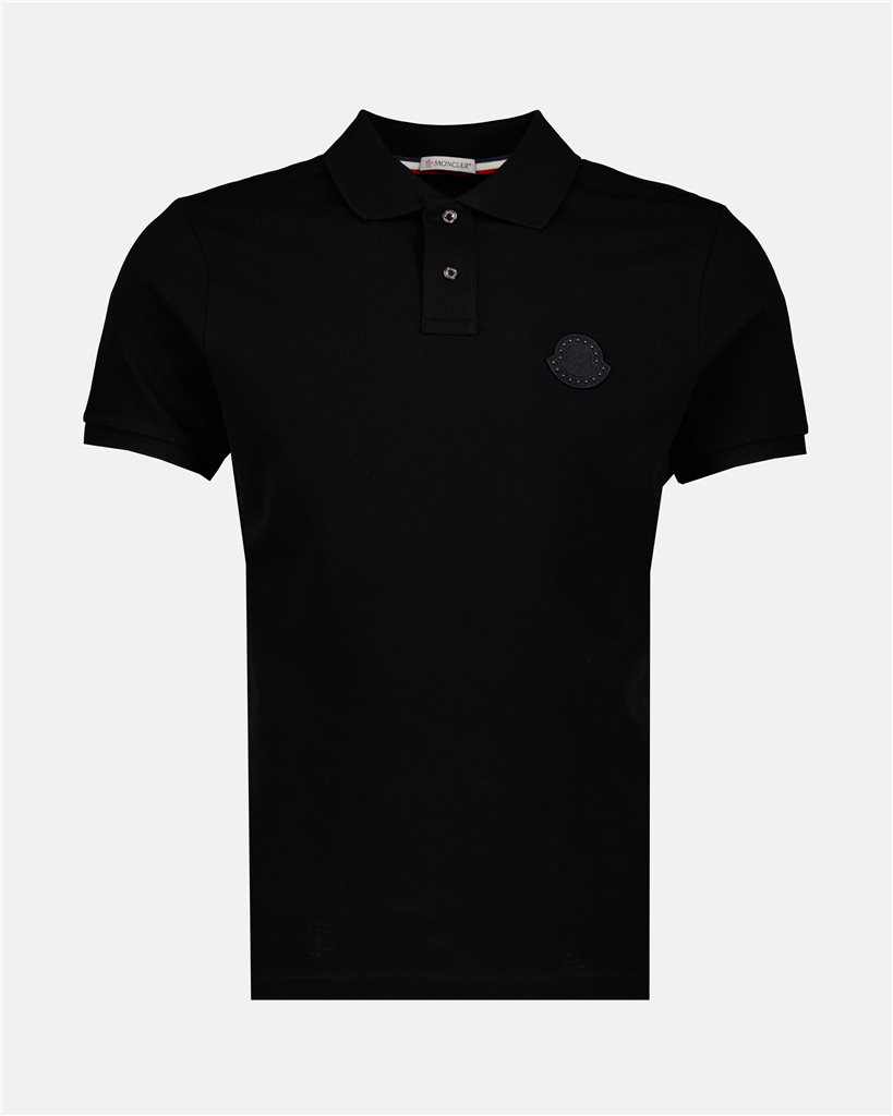 Polos Polo à logo Moncler Negro Homme