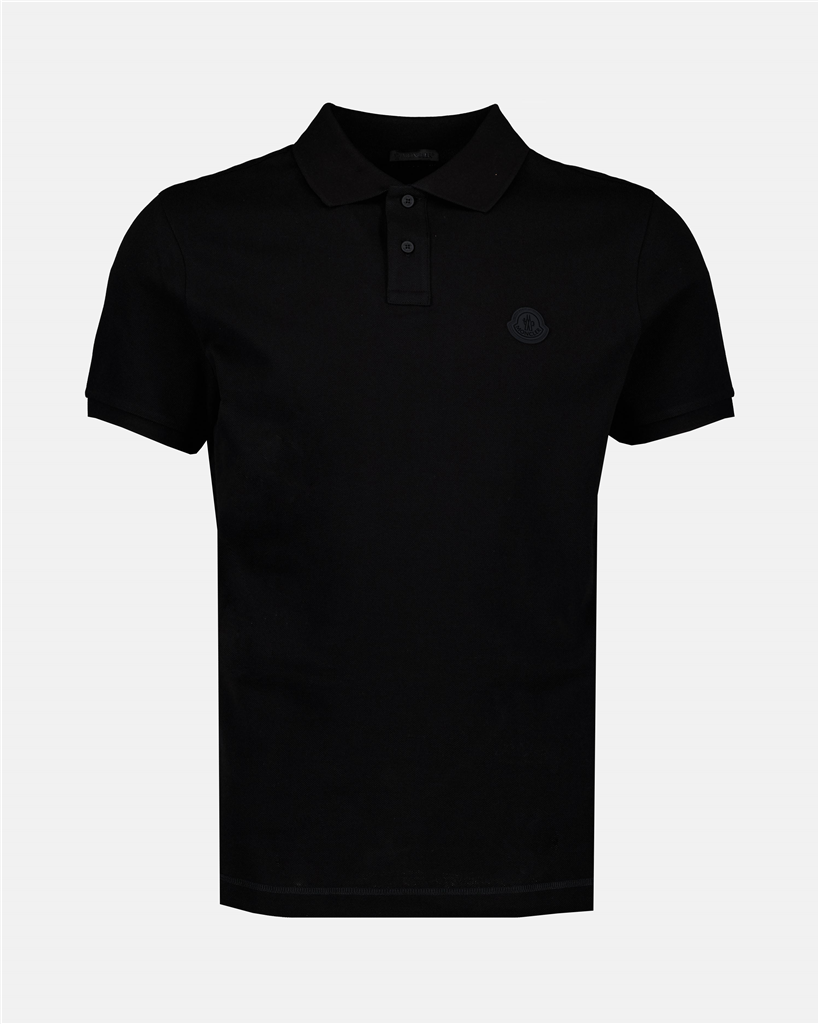 Polos Polo à logo Moncler Negro Homme