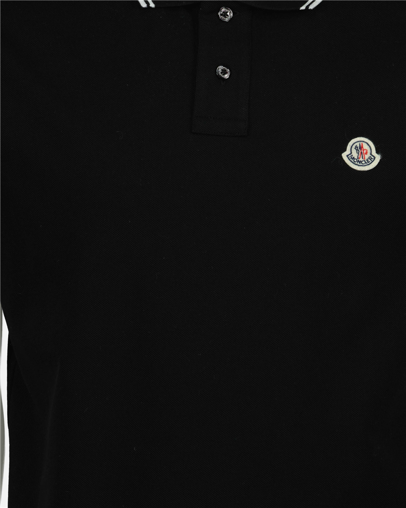 Polos Polo à logo Moncler Negro Homme