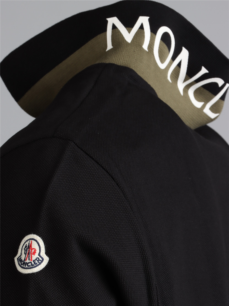 Polos Polo à logo Moncler Preto Homme