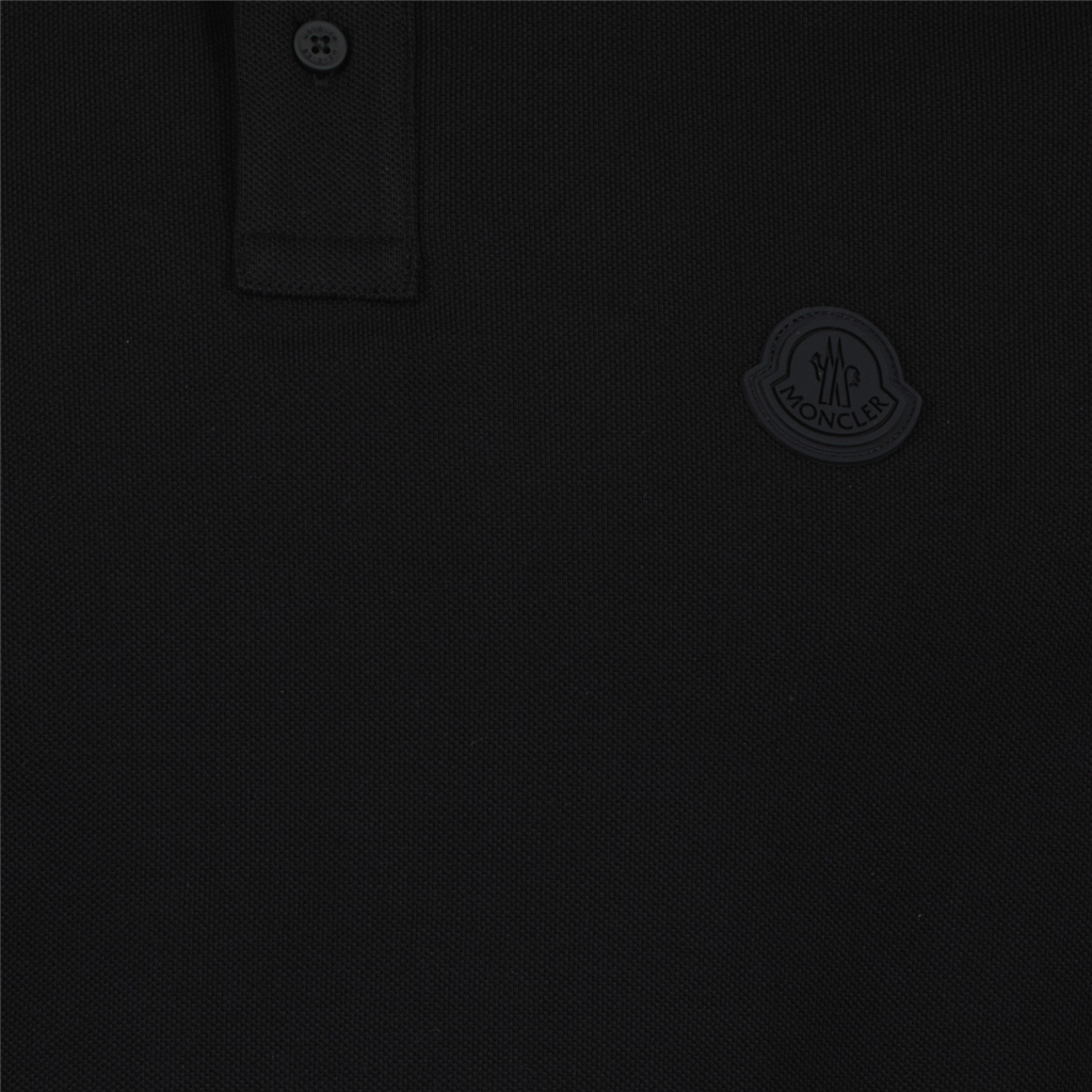 Polos Polo à logo Moncler Negro Homme