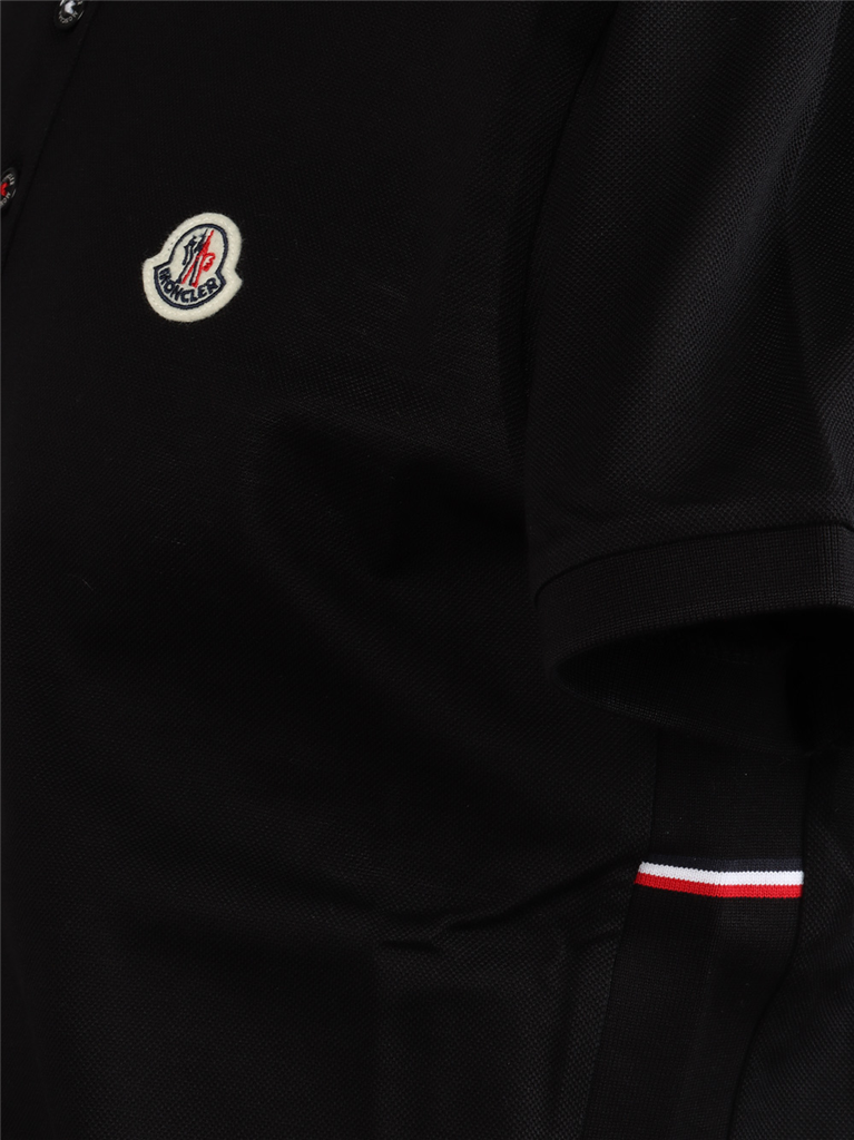 Polos Polo à logo Moncler Negro Homme