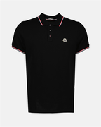 Polos Polo à logo Moncler Negro Homme
