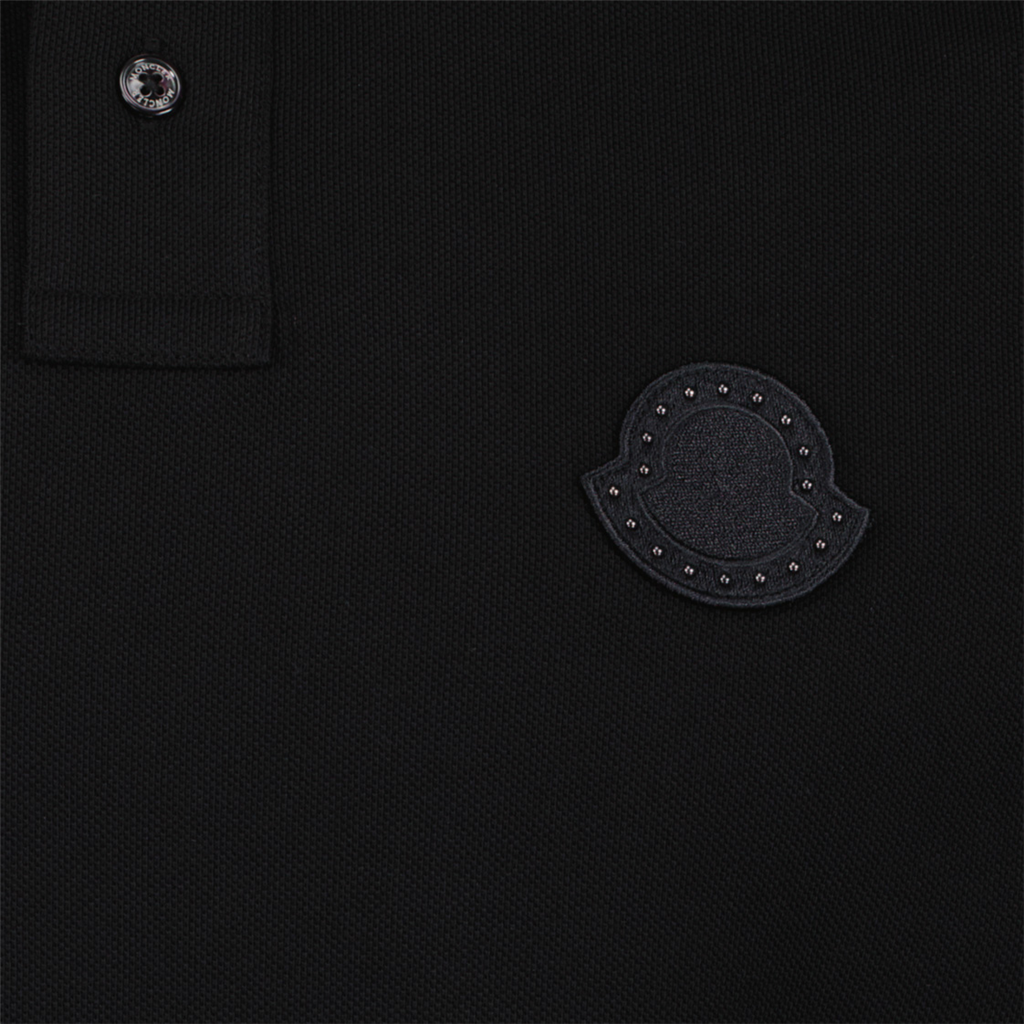 Polos Polo à logo Moncler Negro Homme
