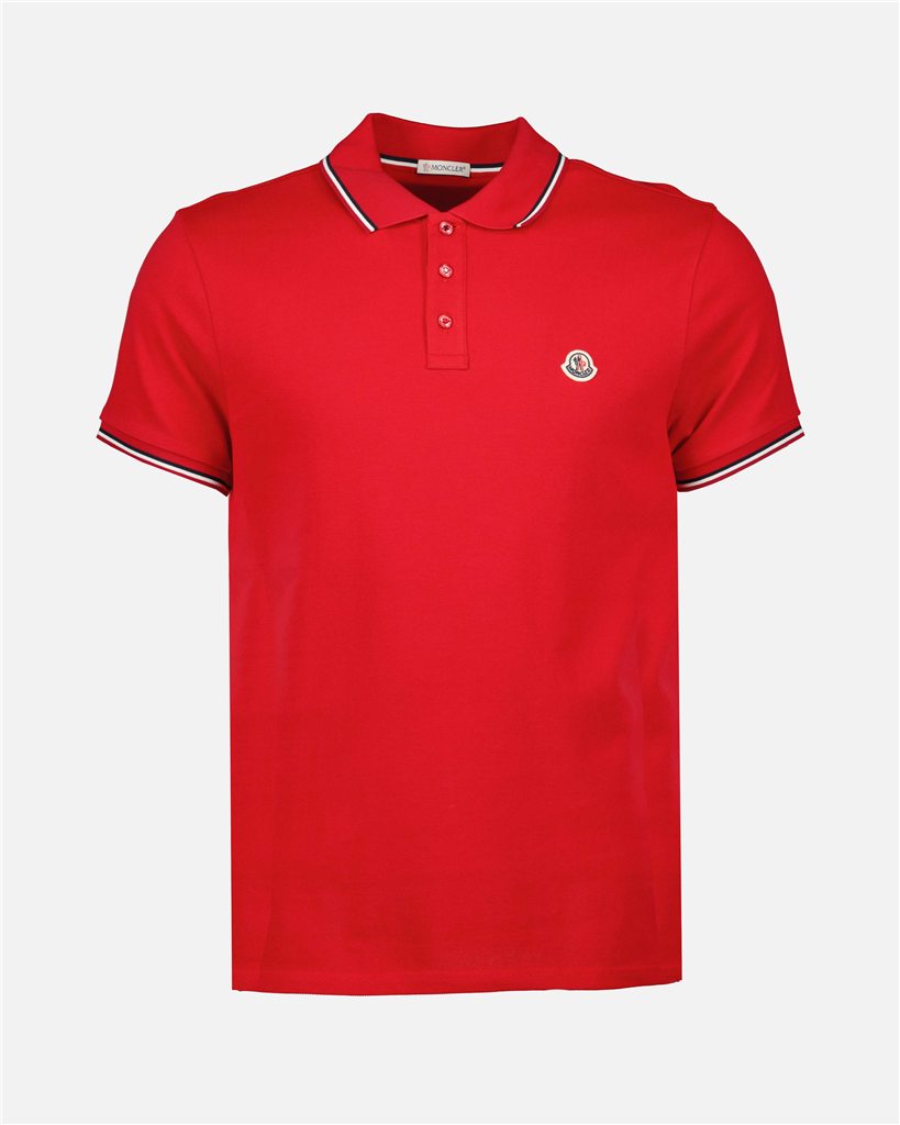 Polos Polo à logo Moncler Rojo Homme