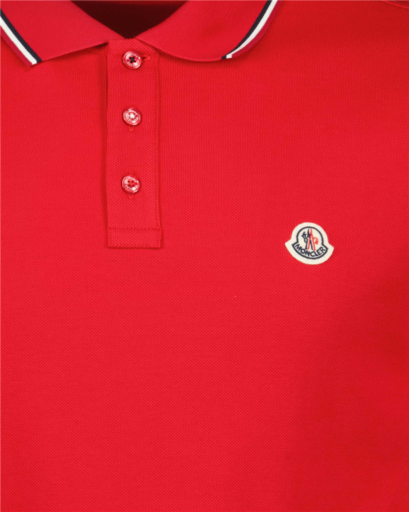 Polos Polo à logo Moncler Rojo Homme