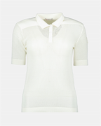 Polos Polo ajouré Moncler Blanc Femme