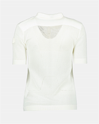 Polos Polo ajouré Moncler Blanc Femme