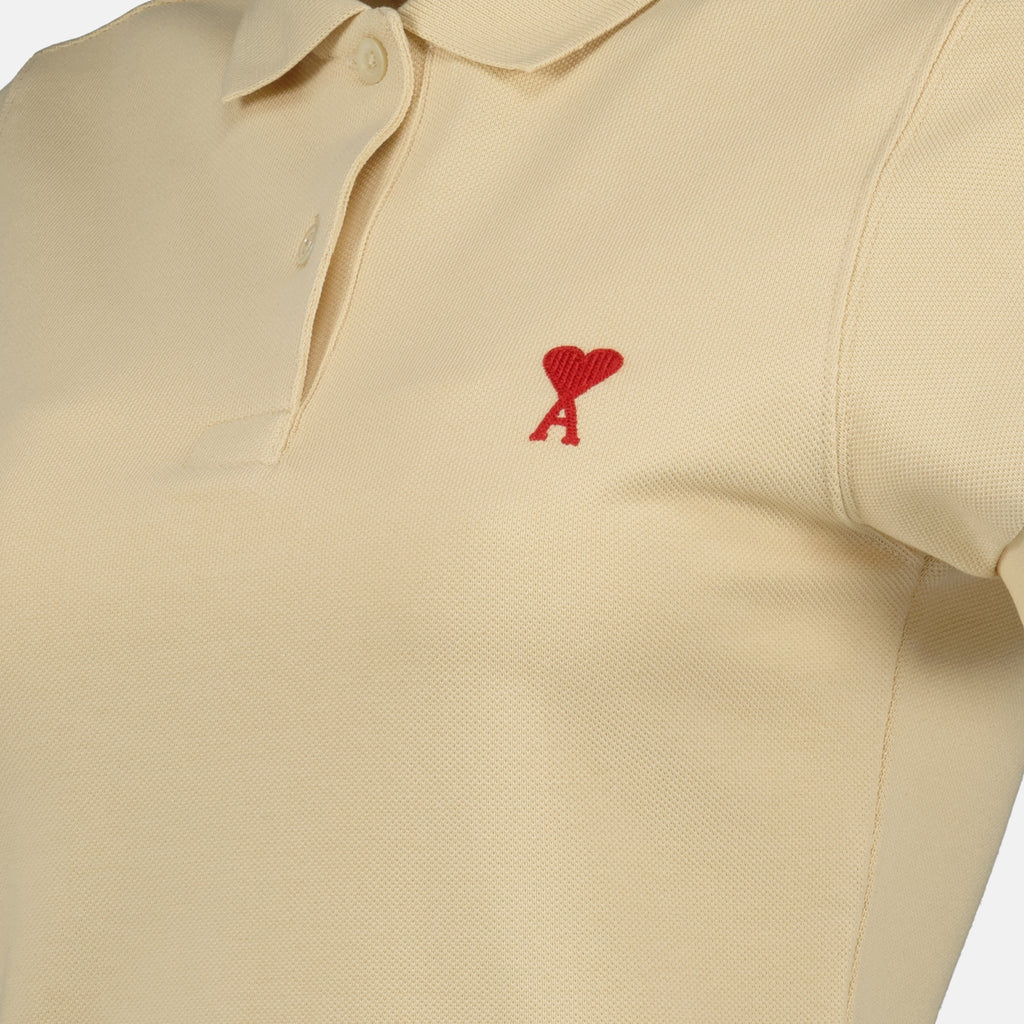 Polos Polo Ami de coeur Ami PARIS Beige Femme