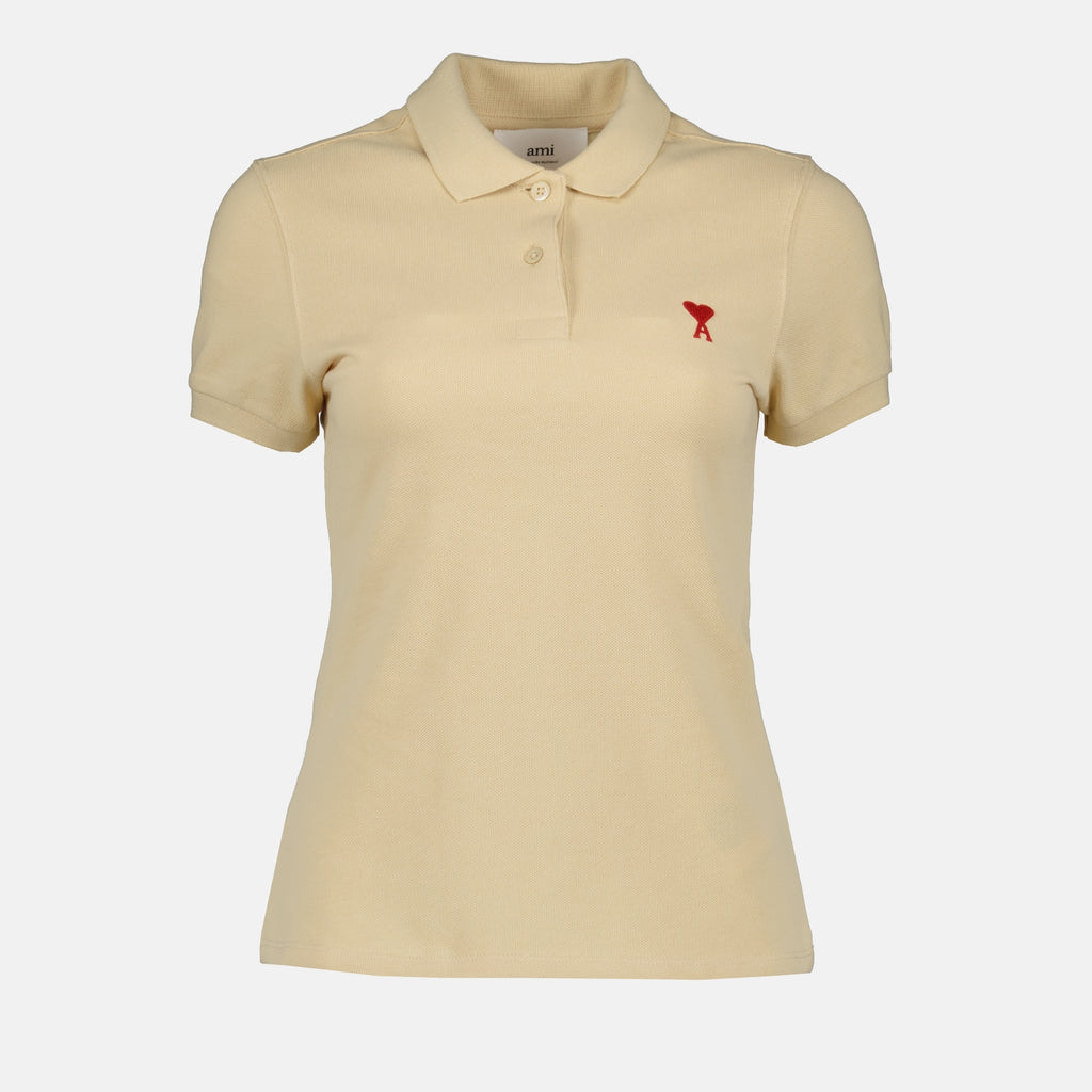 Polos Polo Ami de coeur Ami PARIS Beige Femme