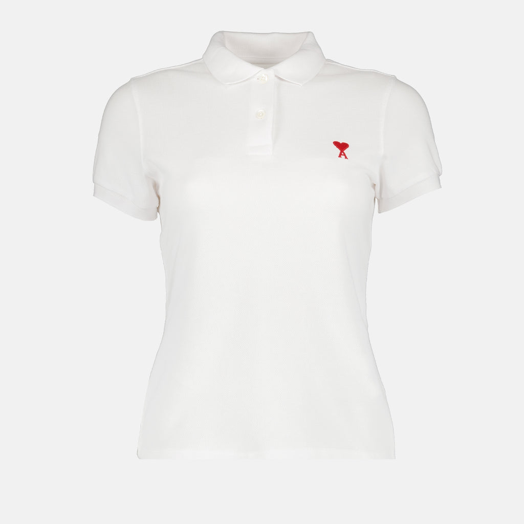 Polos Polo Ami de Coeur Ami PARIS Blanco Femme