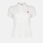 Polos Polo Ami de Coeur Ami PARIS Blanco Femme