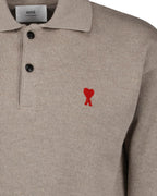 Polos Polo Ami de Coeur Ami PARIS Beige Homme