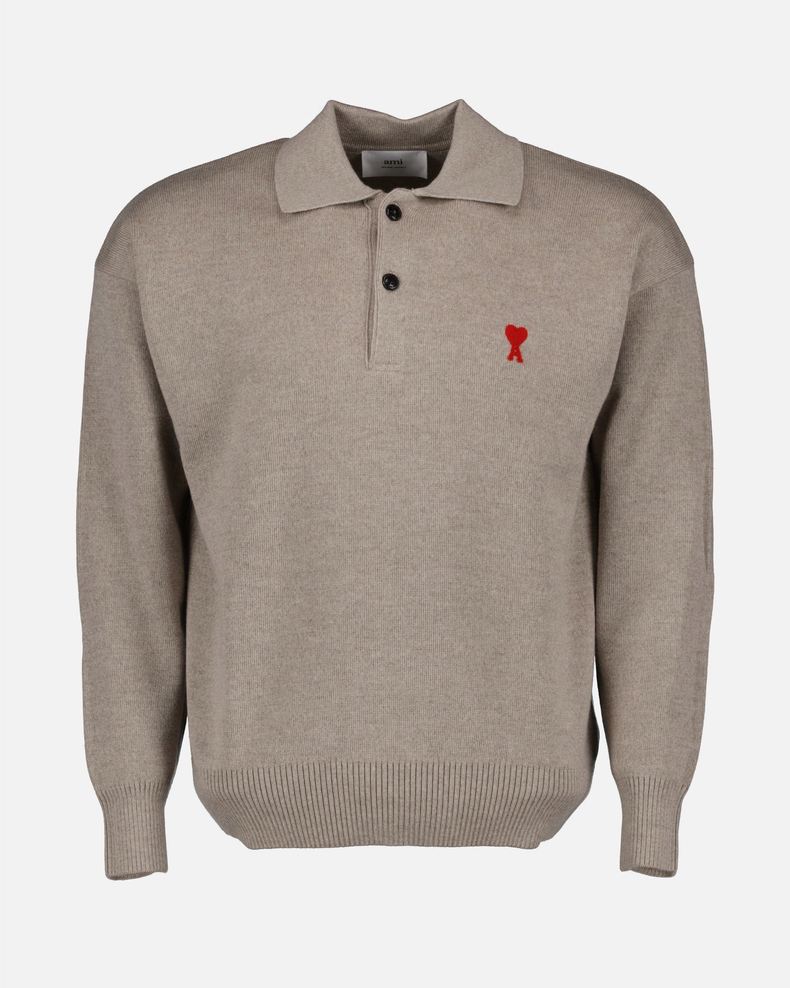 Polos Polo Ami de Coeur Ami PARIS Beige Homme