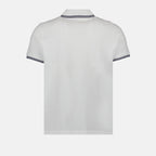 Polos Polo à logo et liseré Moncler Blanco Homme
