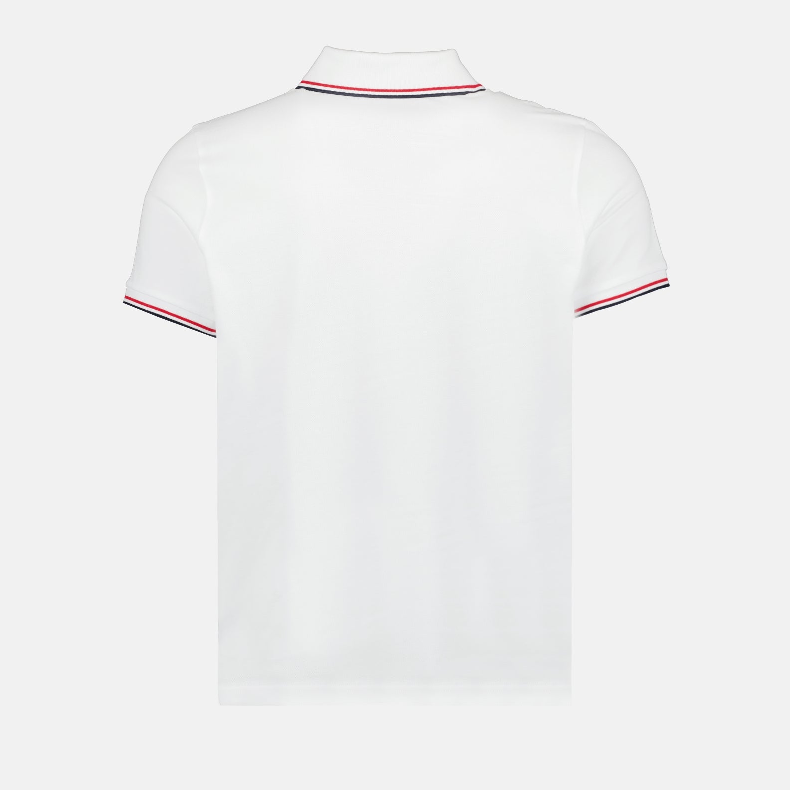 Polos Polo à logo et liseré Moncler Blanco Homme