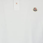 Polos Polo à logo et liseré Moncler Blanco Homme
