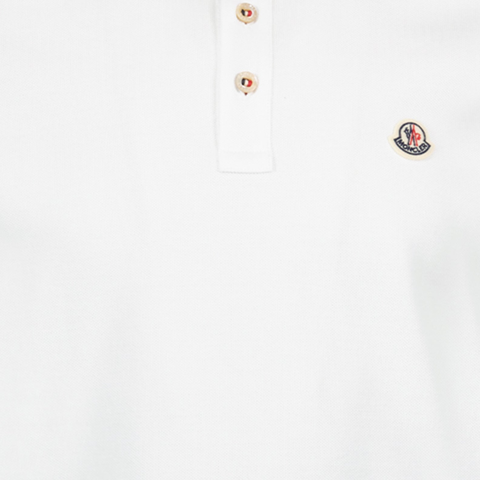 Polos Polo à logo Moncler Blanco Homme