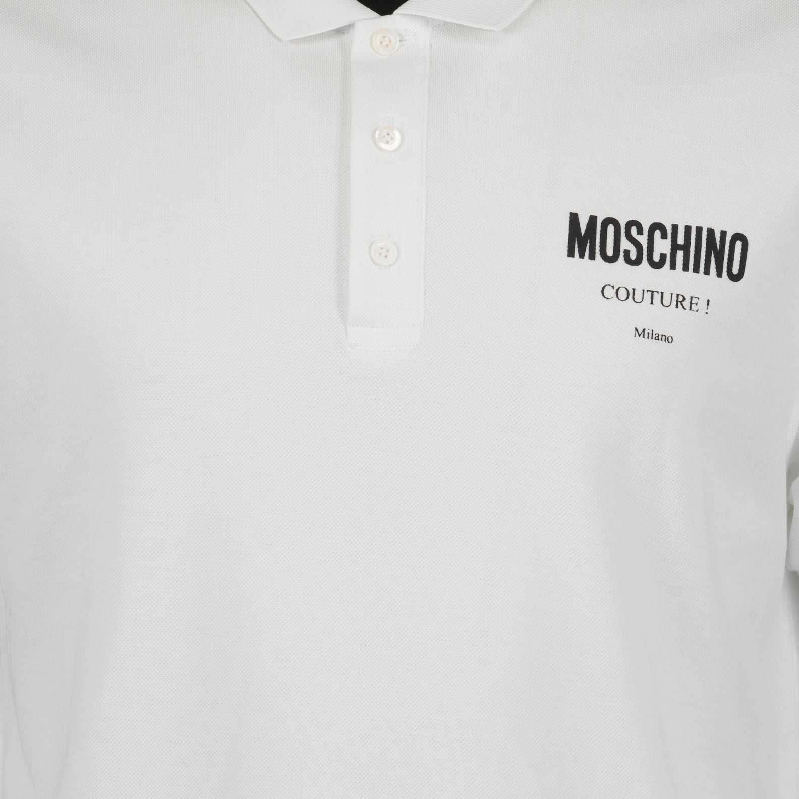 Polos Polo à logo Moschino Blanco Homme