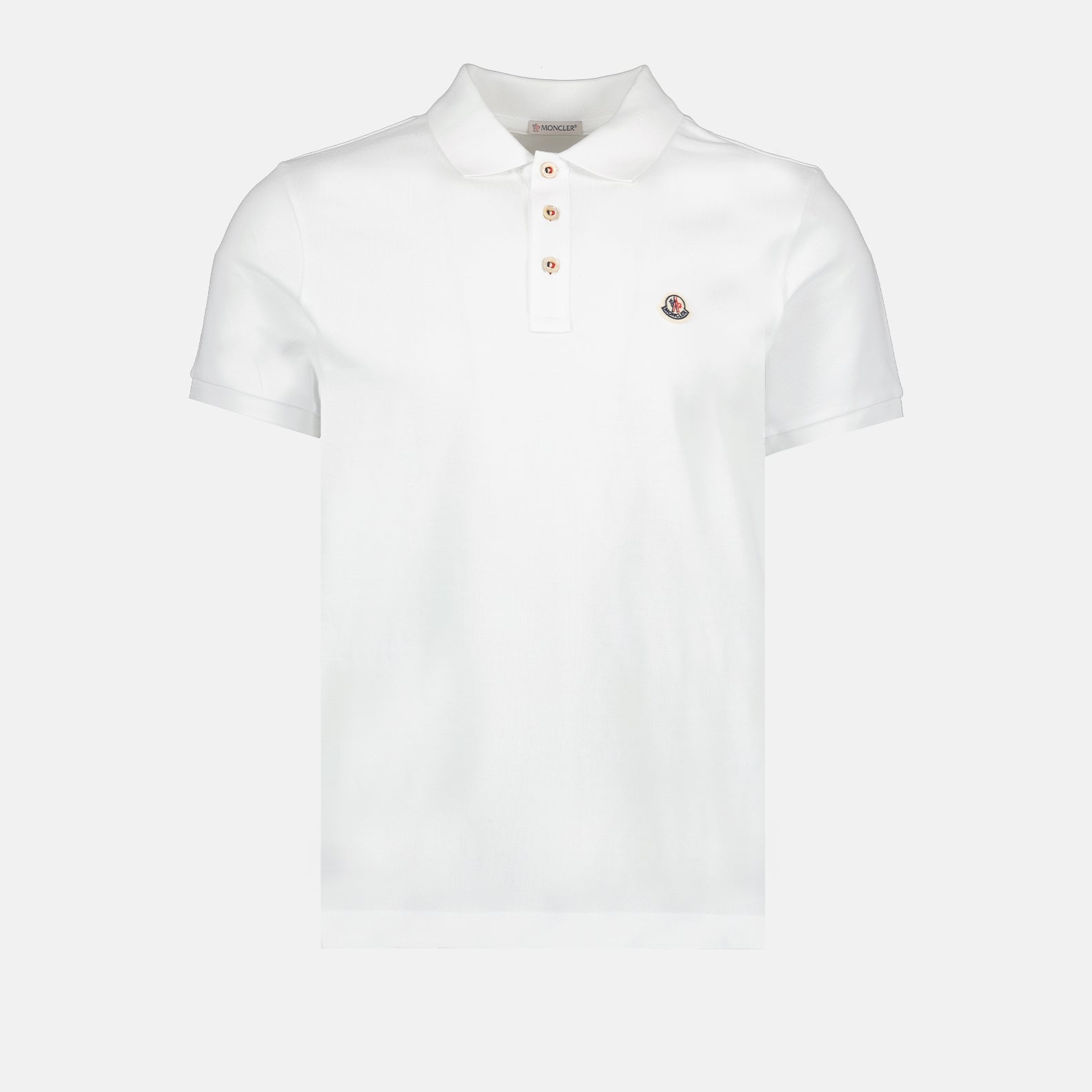 Polos Polo à logo Moncler Blanco Homme