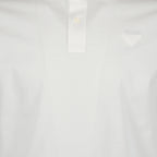 Polo shirts Logo polo shirt Prada White Man