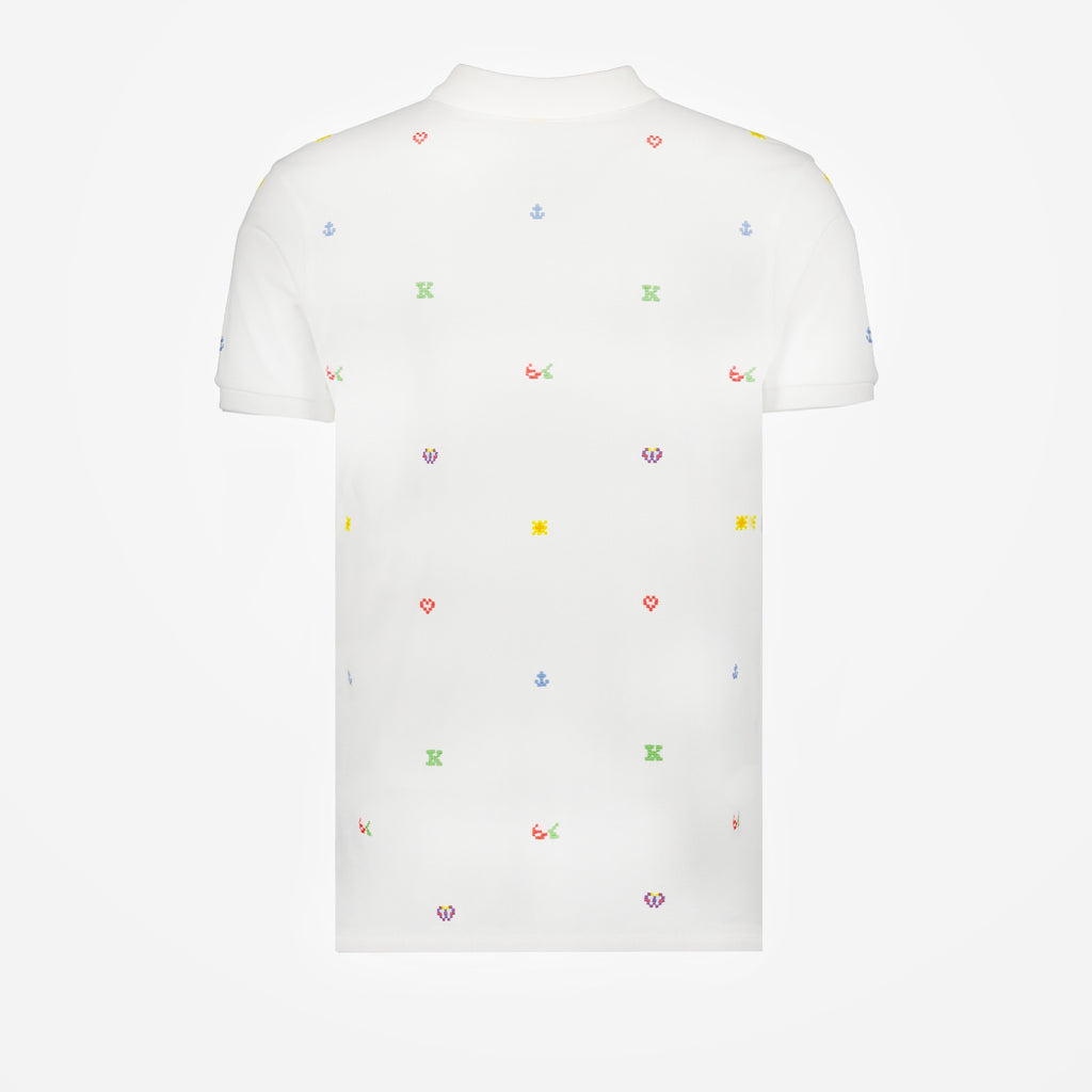 Poloshirts Polo Kenzo Pixel Kenzo Weiß Homme