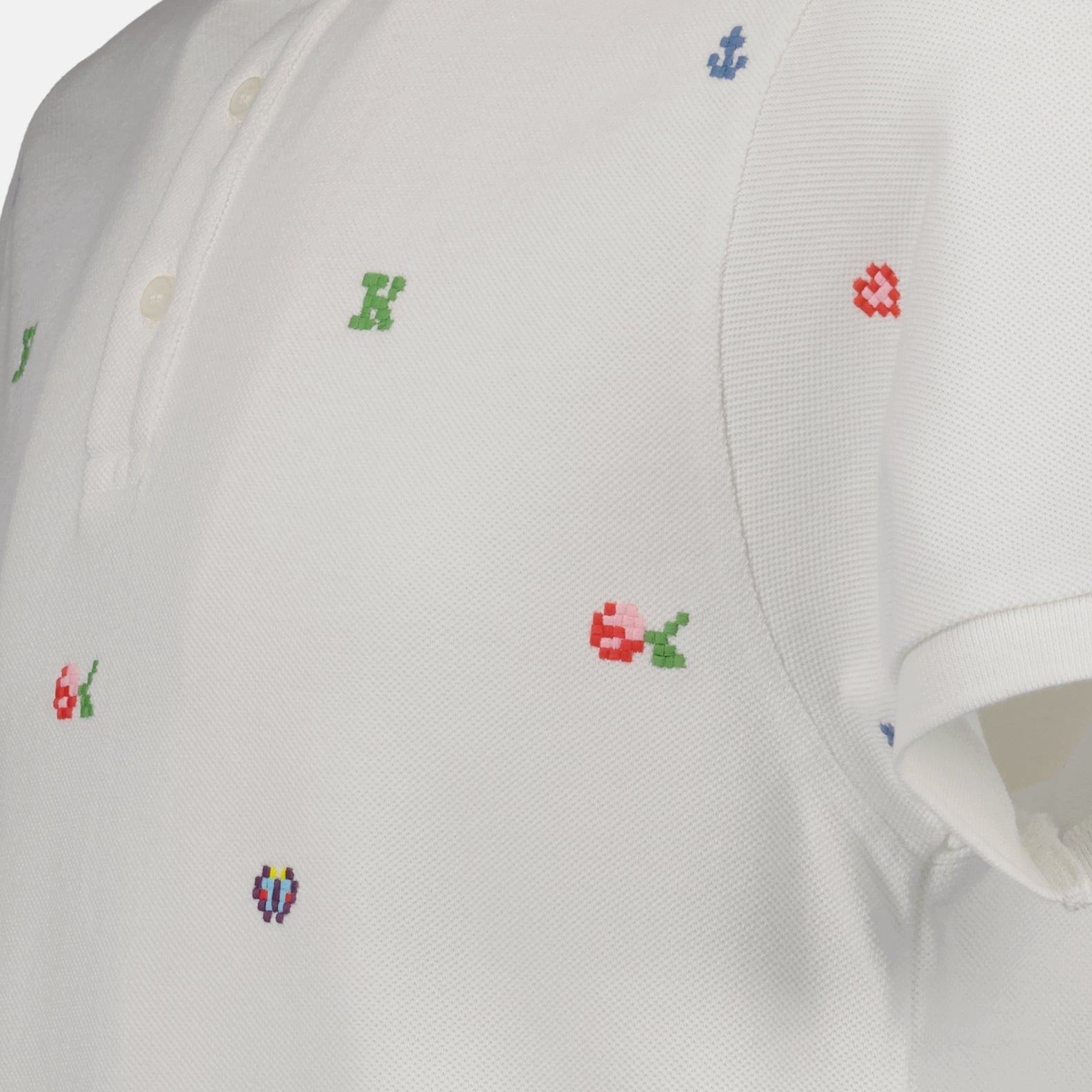 Polos Polo Kenzo Pixel Kenzo Branco Homme