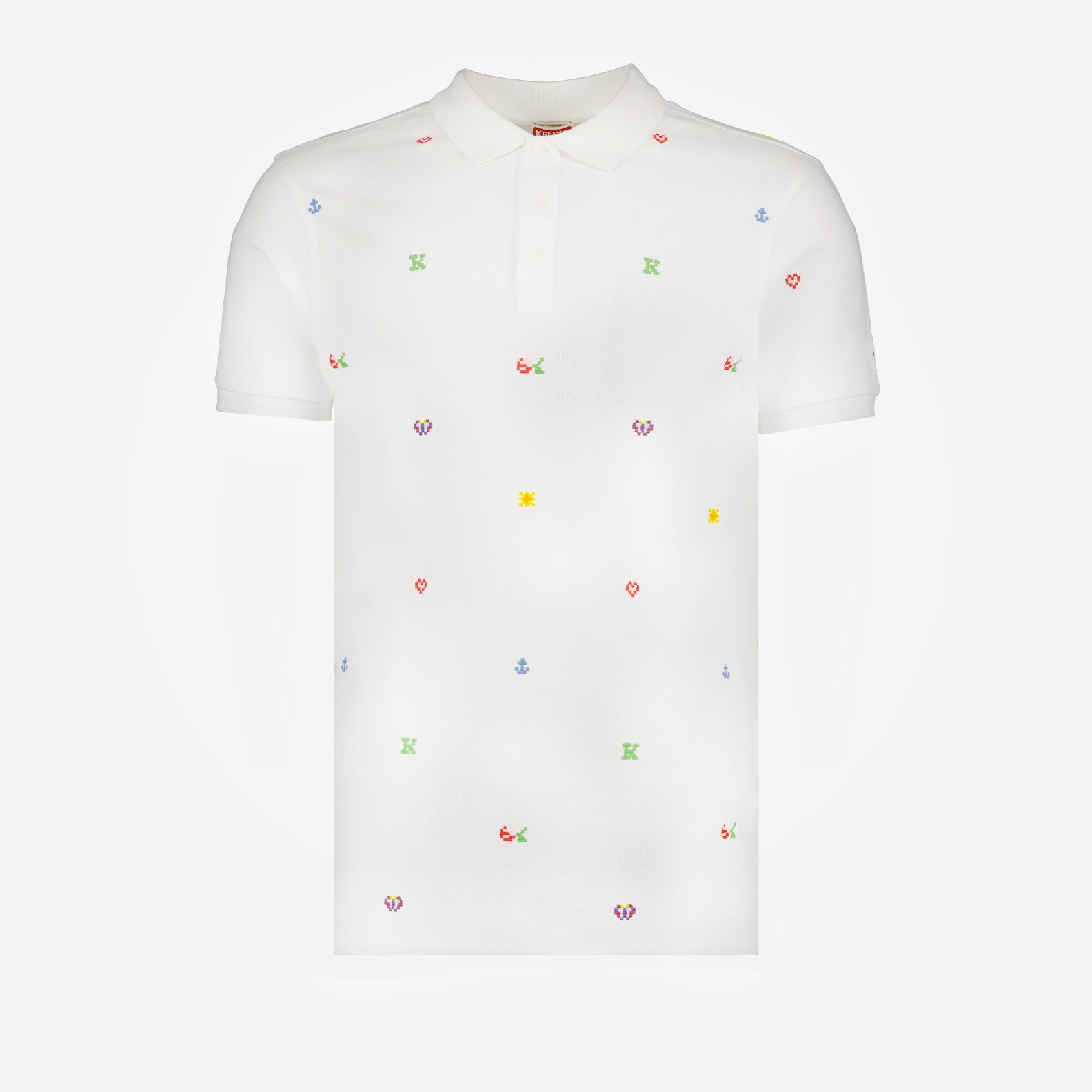 Polos Polo Kenzo Pixel Kenzo Branco Homme