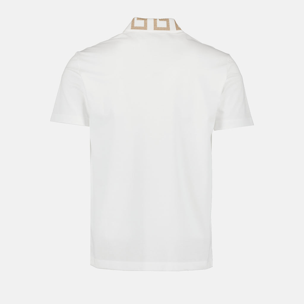 Polos Polo Medusa Greca Versace Branco Homme