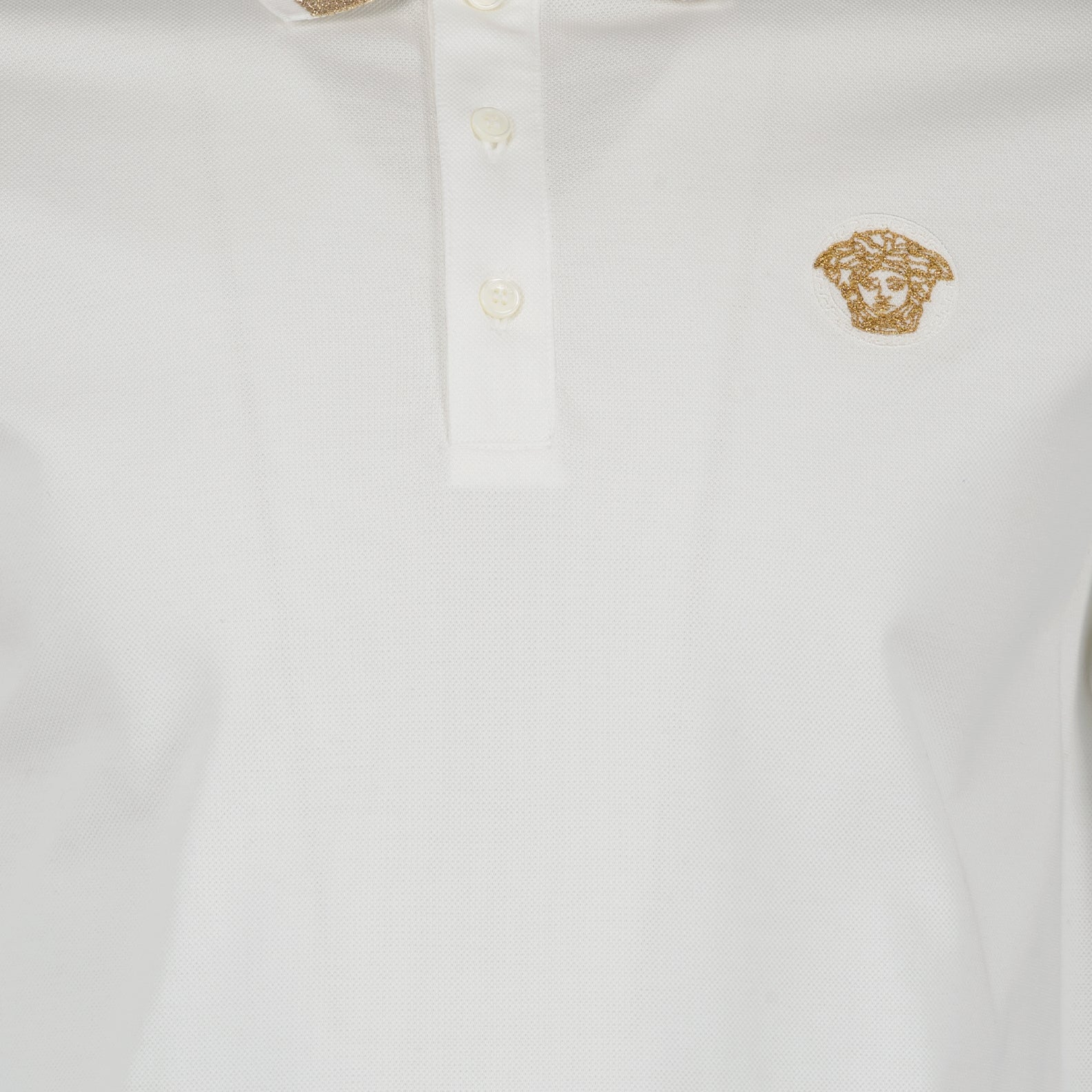 Polos Polo Medusa Greca Versace Blanco Homme