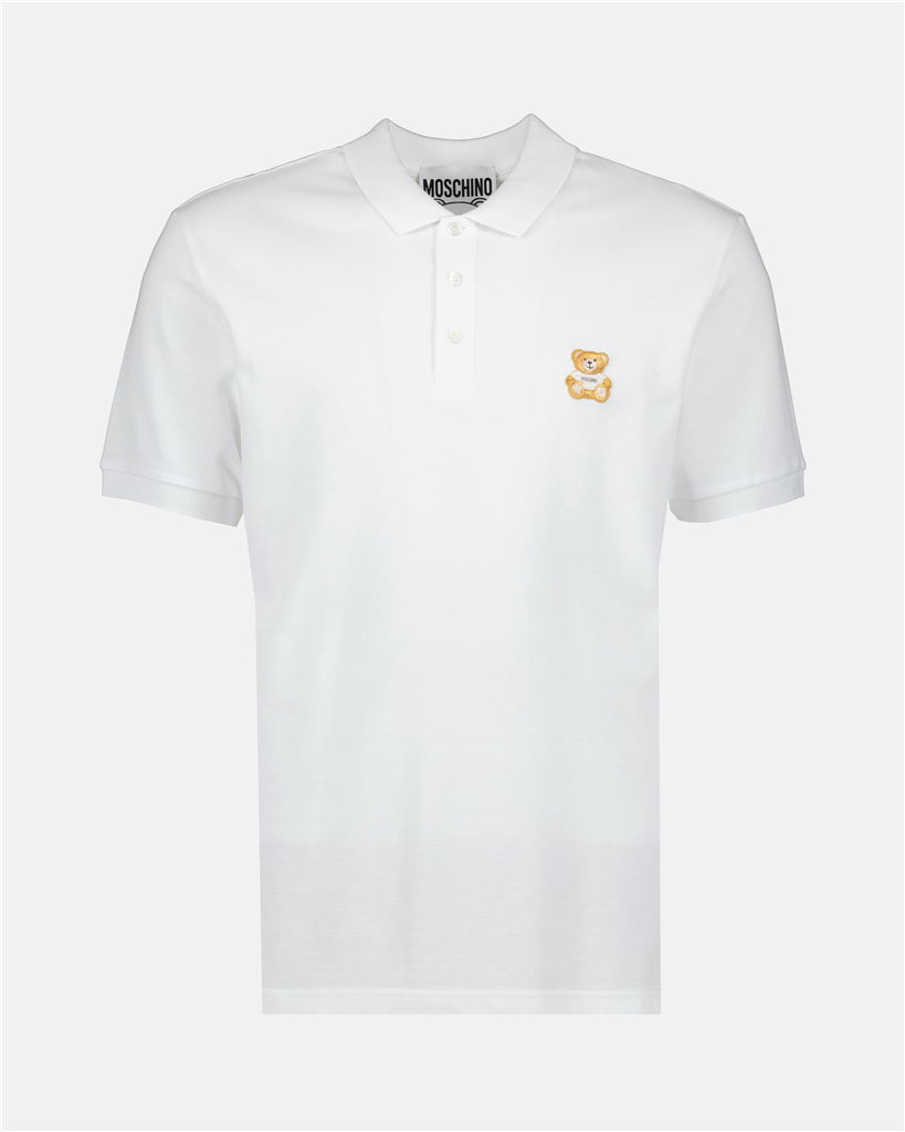 Camisetas Polo Teddy Moschino Blanco Homme
