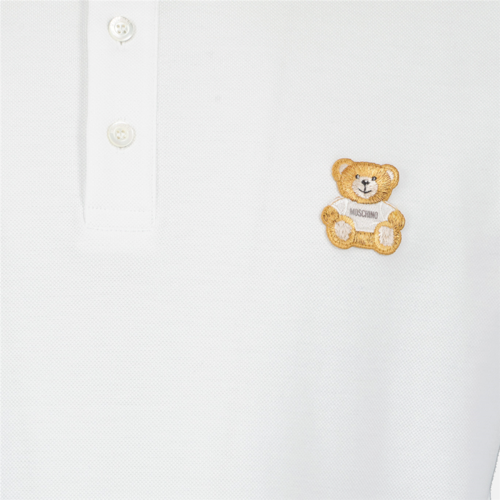 Camisetas Polo Teddy Moschino Blanco Homme
