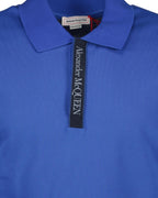 Polos Polo à logo bande Alexander McQueen Azul Homme