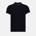 Polos Polo à logo et liseré Moncler Azul Homme