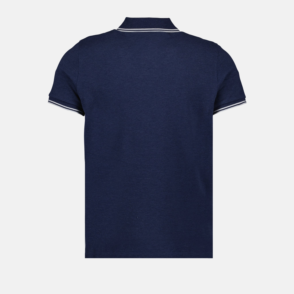 Polos Polo à logo et liseré Moncler Azul Homme