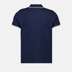 Polos Polo à logo et liseré Moncler Azul Homme