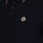 Polos Polo à logo et liseré Moncler Azul Homme