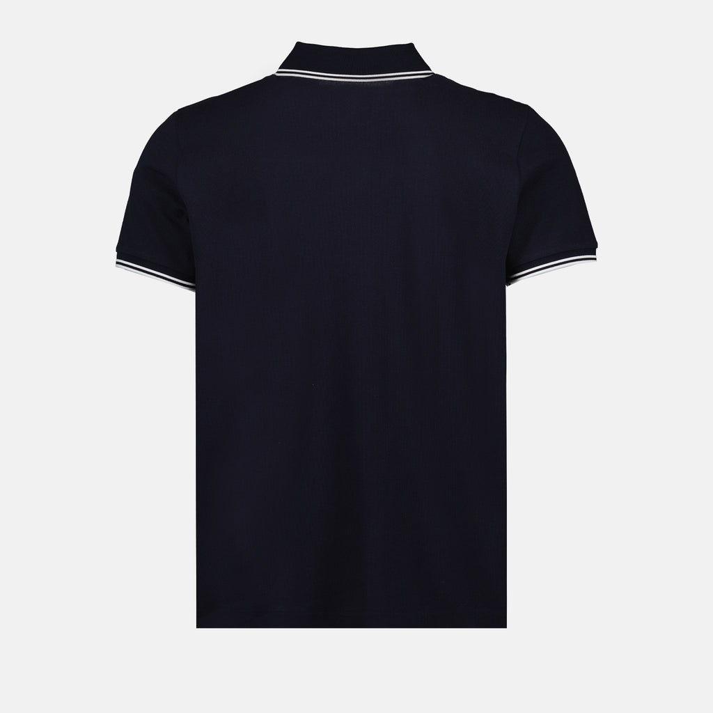 Polos Polo à logo et liseré Moncler Azul Homme