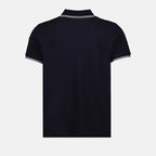 Polos Polo à logo et liseré Moncler Azul Homme