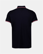 Polos Polo à logo et liseré Moncler Azul Homme