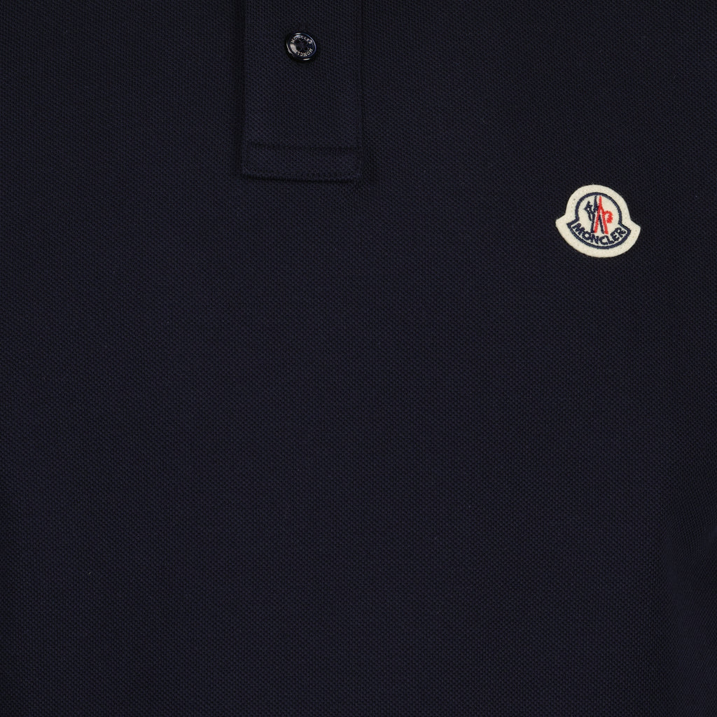 Polos Polo à logo et liseré Moncler Azul Homme