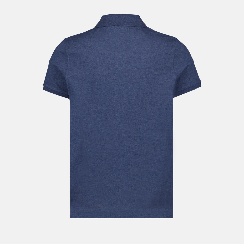 Polo shirts Logo polo shirt Moncler Blue Man
