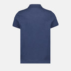 Polo shirts Logo polo shirt Moncler Blue Man