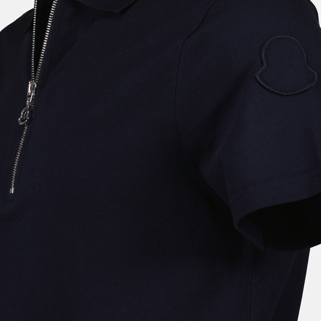 Polos Polo à zip Moncler Azul Homme