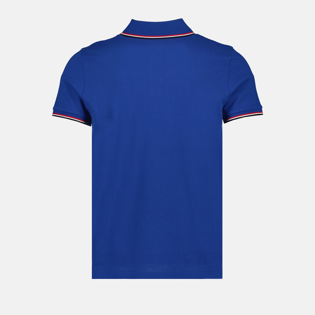 Polos Polo à logo et liseré Moncler Azul Homme