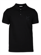 Poloshirts Polo brodé Moncler Schwarz Homme
