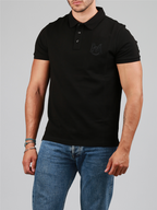 Poloshirts Polo brodé Moncler Schwarz Homme