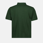 Polos Polo Cassandre en piqué de coton Saint Laurent Vert Homme